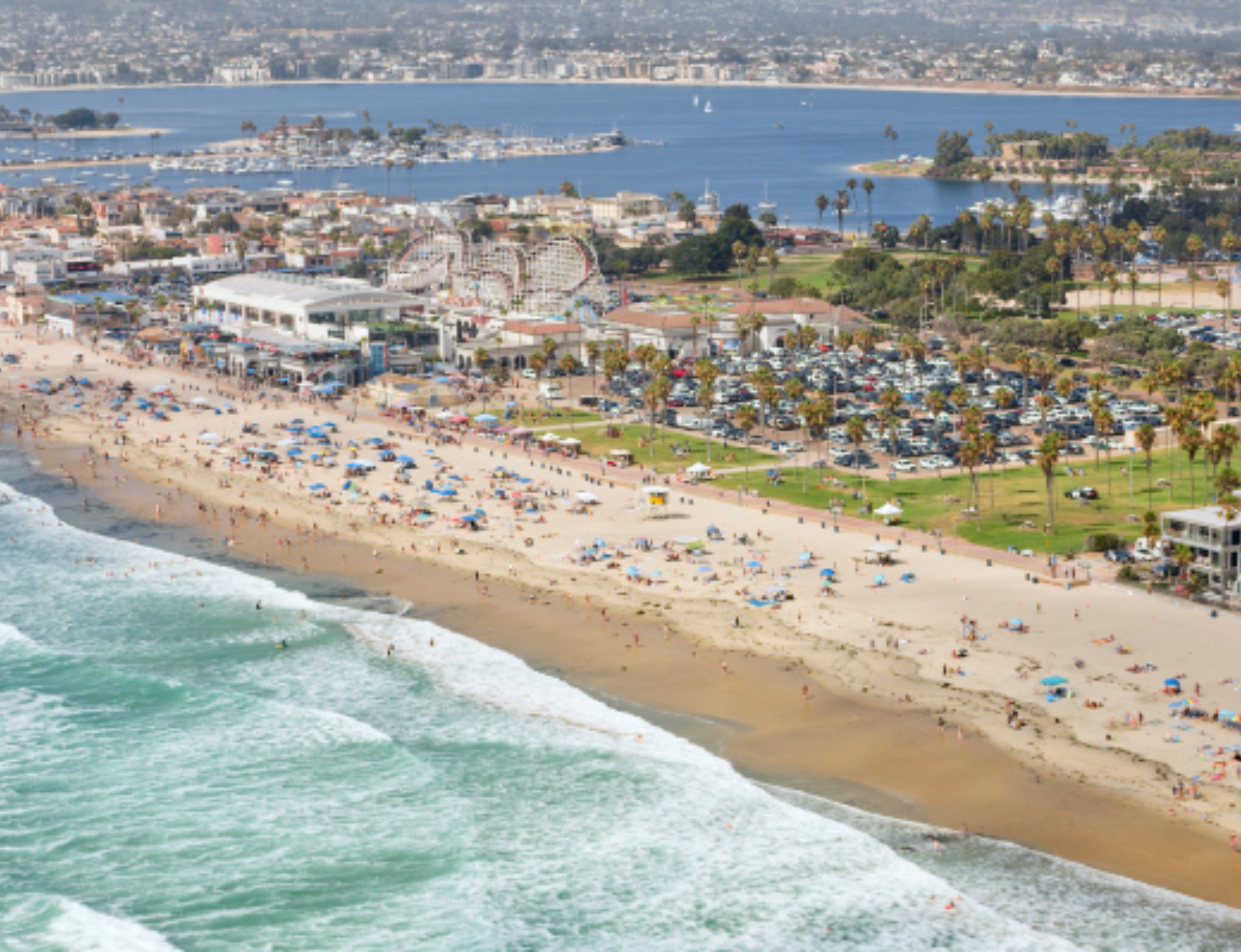 Mission Beach coastline