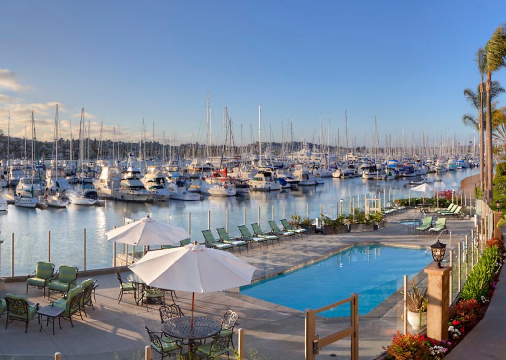 pool and marina