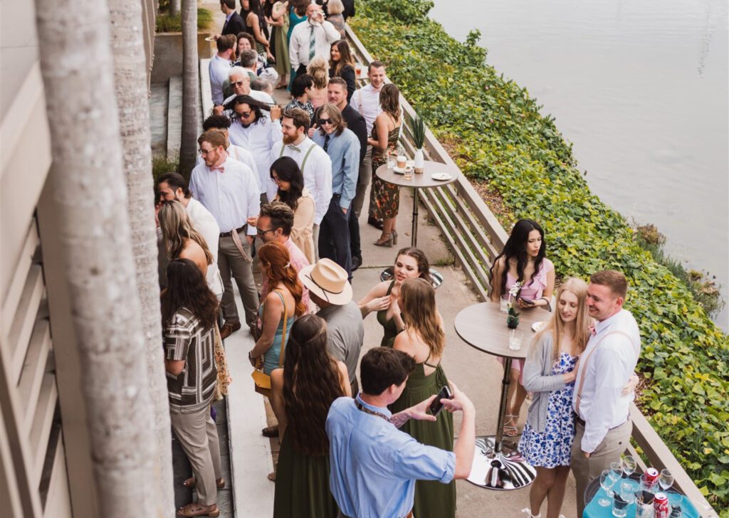 reception on the terrace