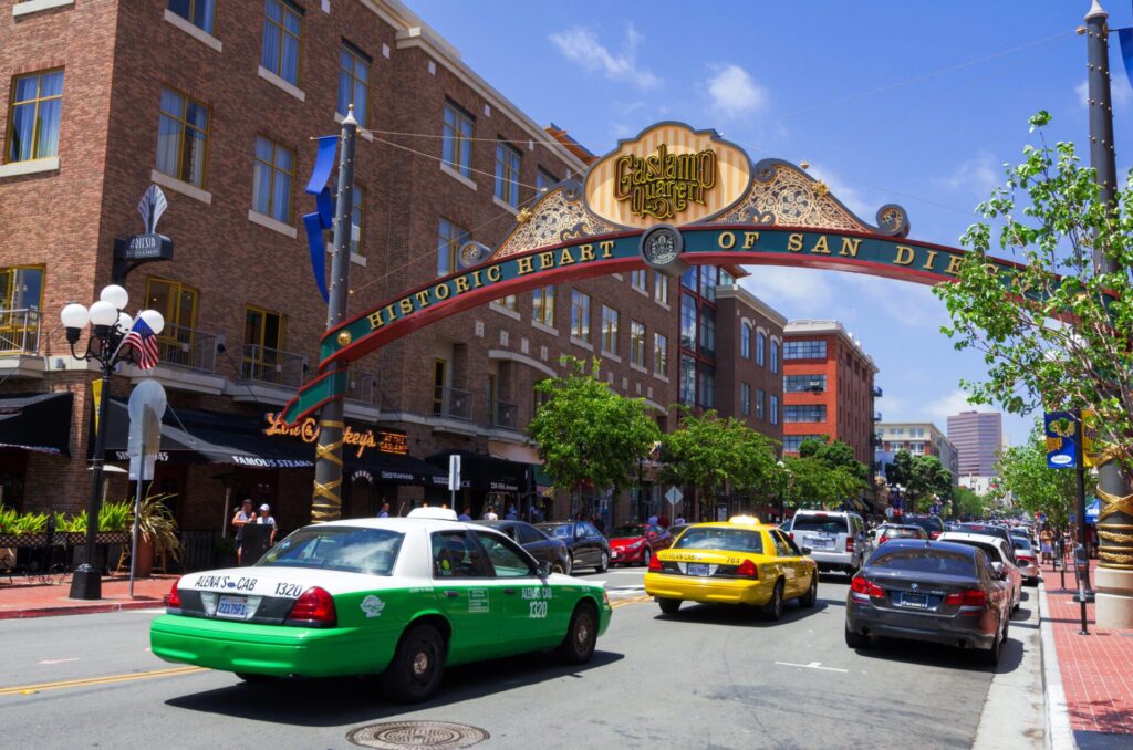 archway at entrance of Historic San Diego