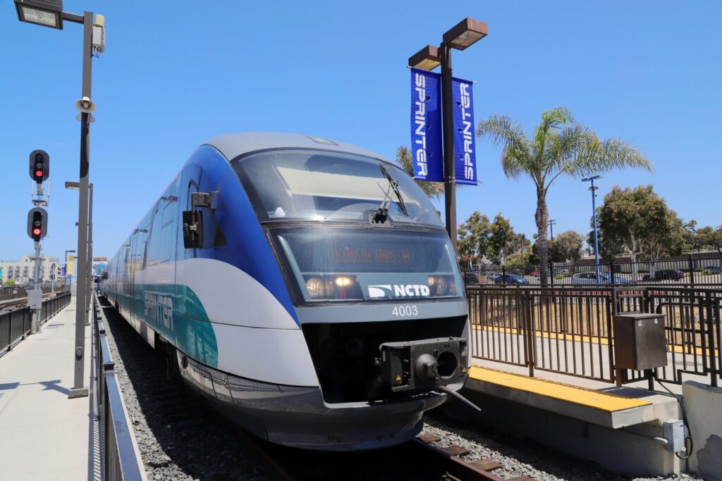 a commuter train