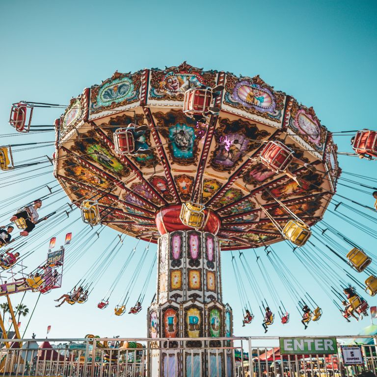 an amusement park ride