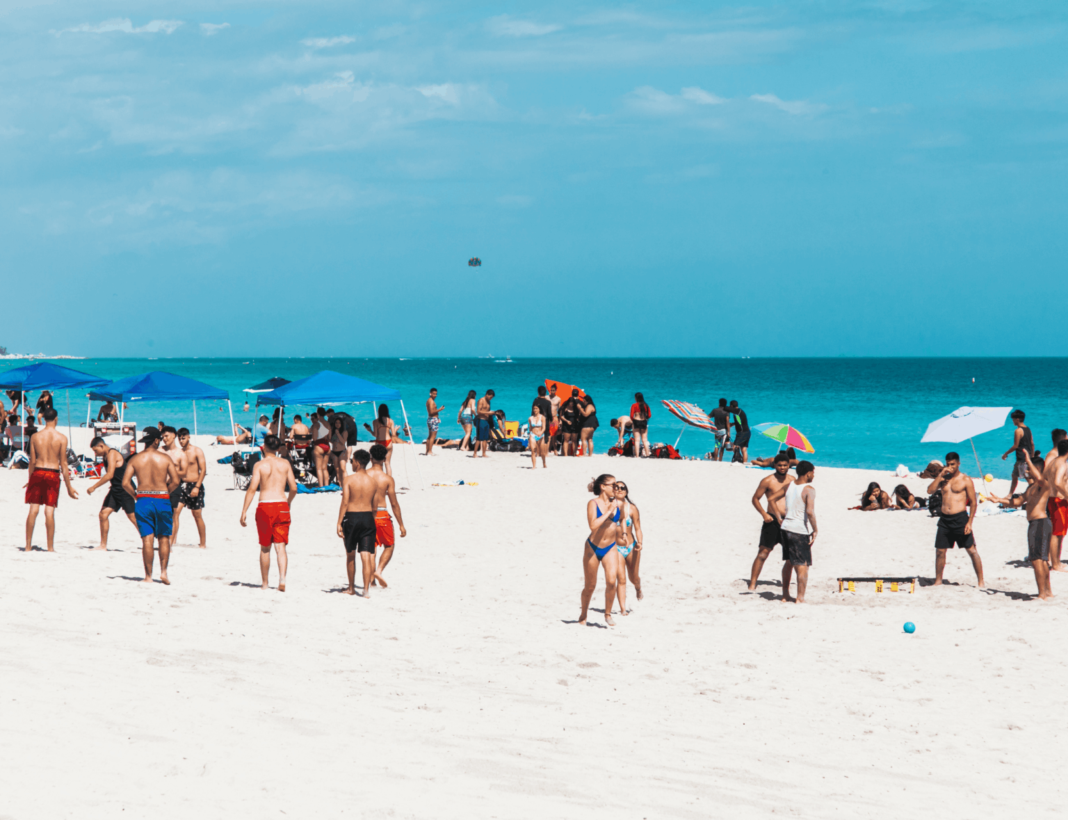 people on beach