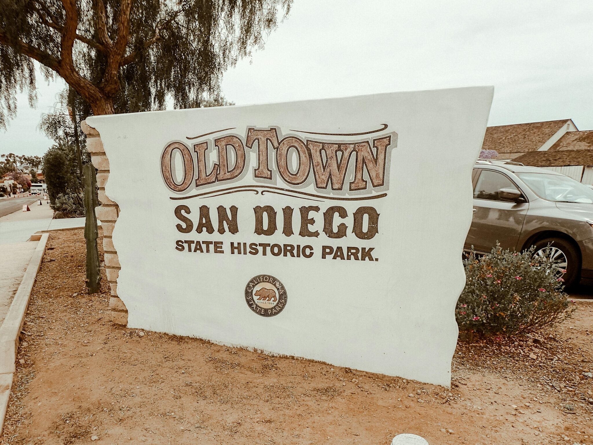Old town entry sign