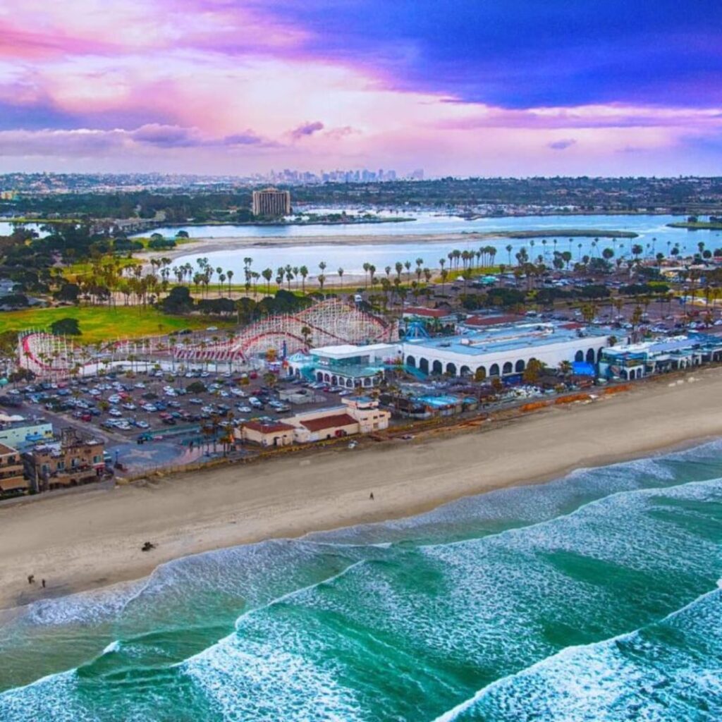 Sunset overlooking Belmont Park