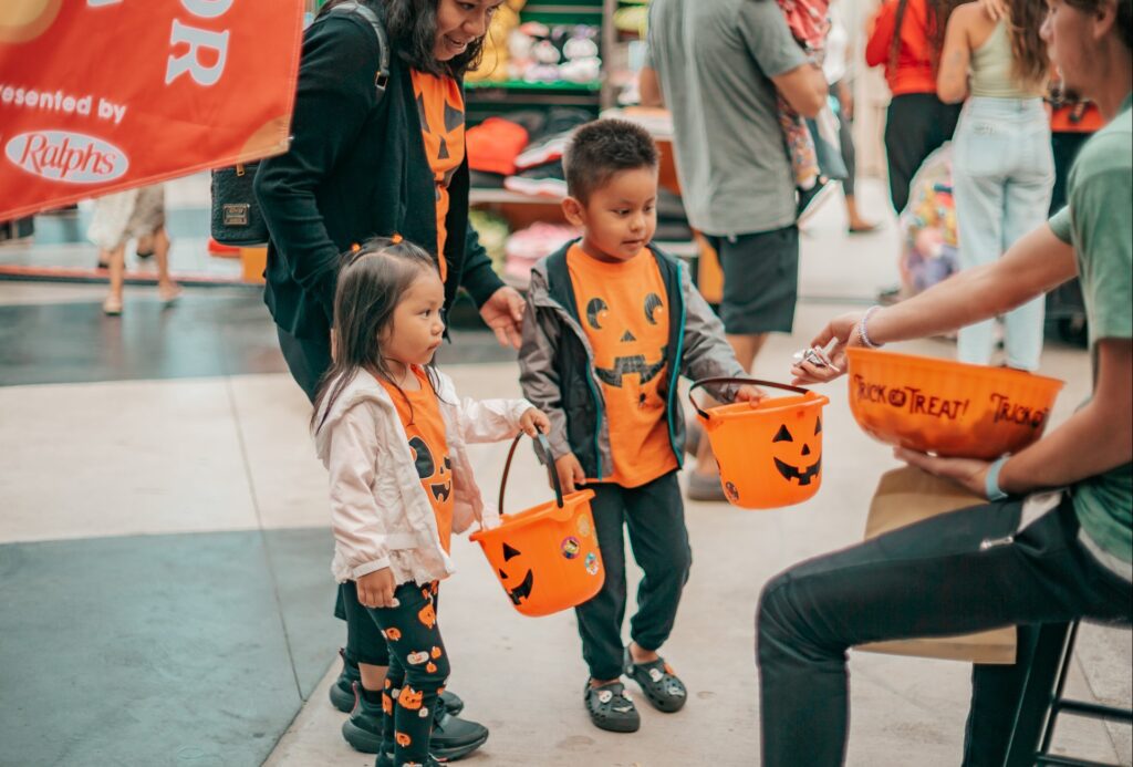 children trick or treating