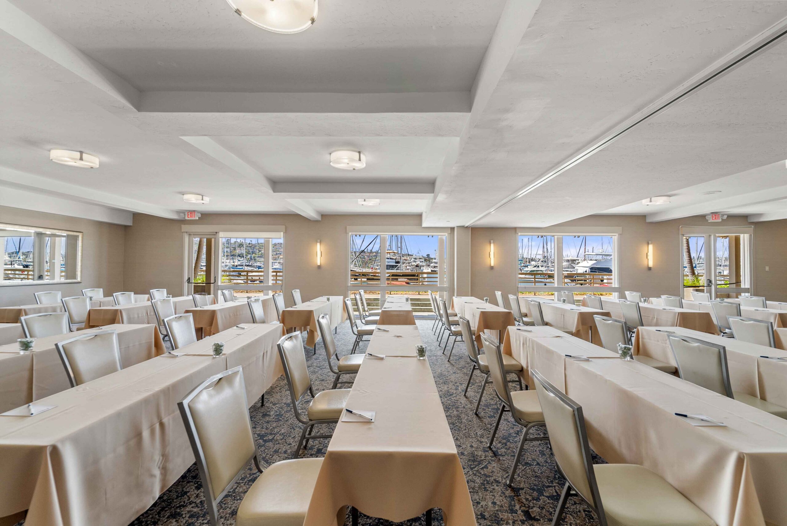 Grand Marina Ballroom with table and chairs