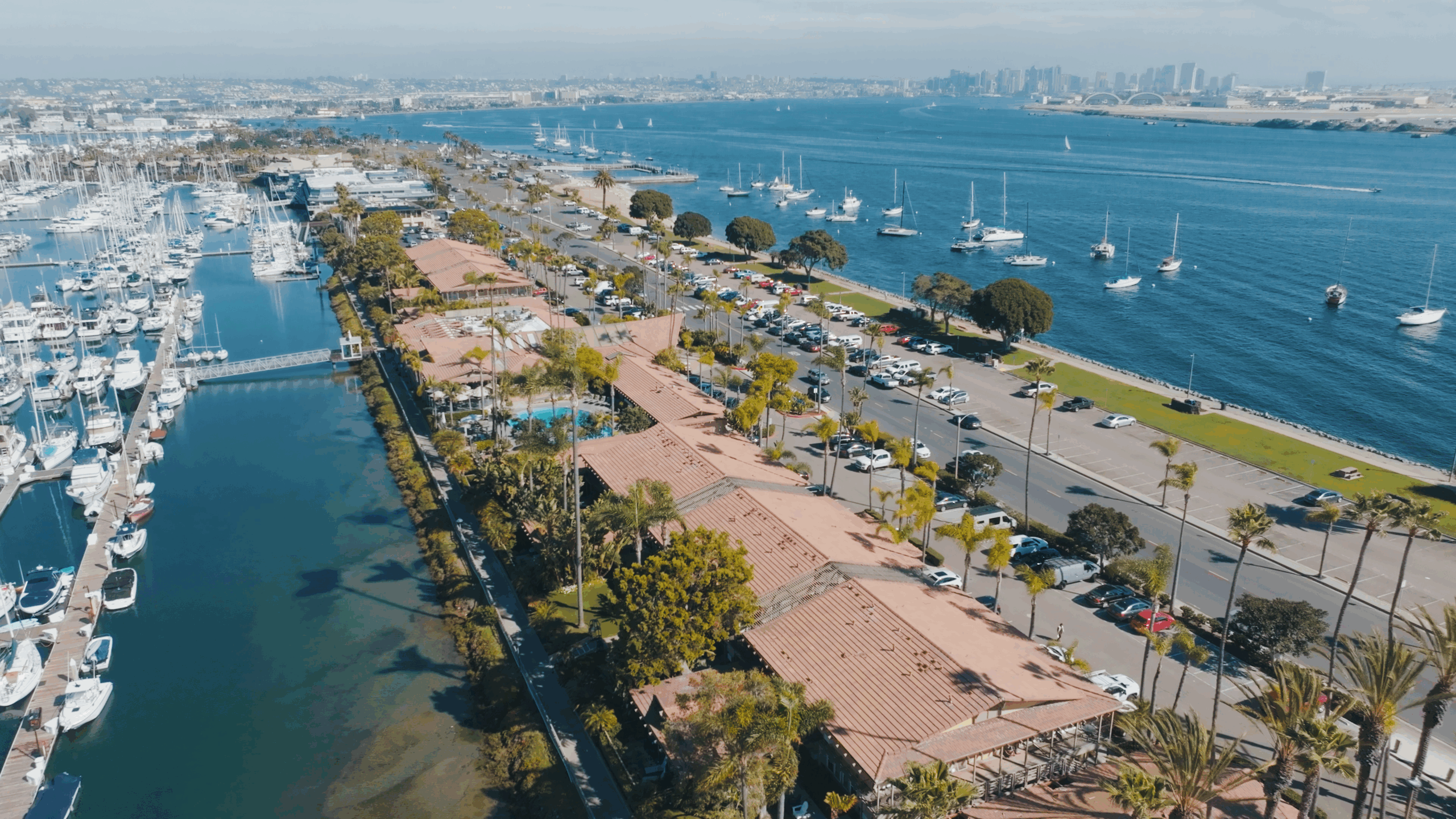 aerial view of shelter island