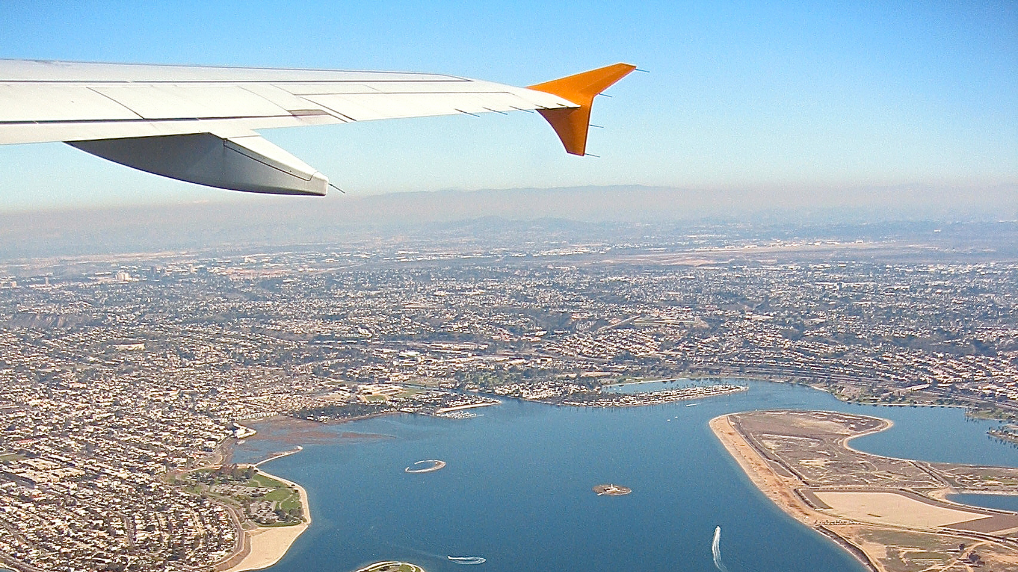 plane over san diego