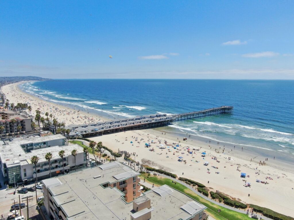 pacific beach aerial