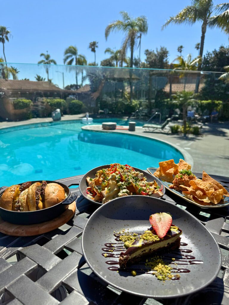 Food on a table